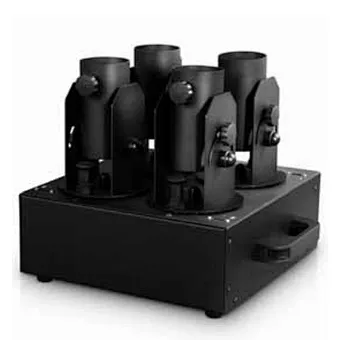 stage effect DMX control 4 shots electric confetti launching system