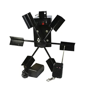 cold pryo fountain  Remote control double electric windmill Uses small AA battery remote control