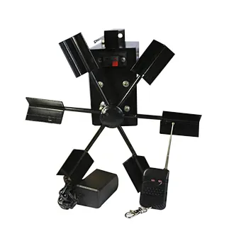 cold pryo fountain  Remote control double electric windmill Uses small AA battery remote control
