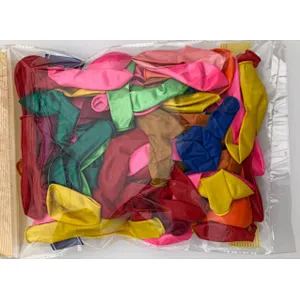 Ground explode flying color balloons
