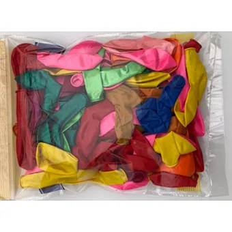 Ground explode flying color balloons