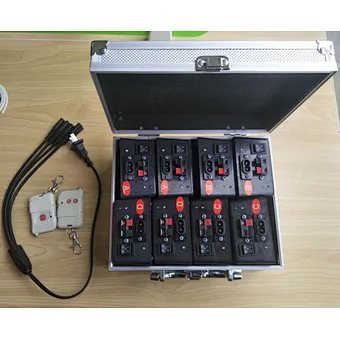 Very small size remote control firing systems for stage fountains