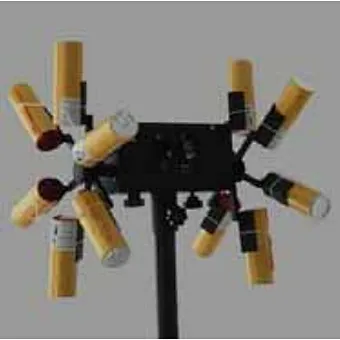 hot sale Remote control double electric windmill 12V rechargeable battery