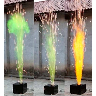 Reusable DMX control cold fireworks color COLD PYRO machine for concert event wedding stage