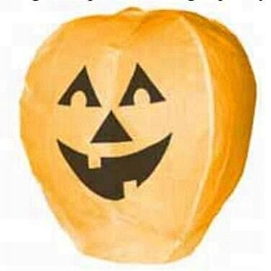 high quality flameproof pumpkin sky lantern