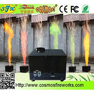 Reusable DMX control cold fireworks color COLD PYRO machine for concert event wedding stage