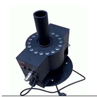 No noise Rotating LED CO2 jet with DMX control