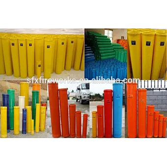 mortar tubes fiber fireworks many size and colors