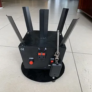 Remote control stage rotating fireworks firing system