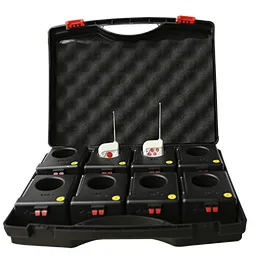Very small size remote control firing systems for stage fountains