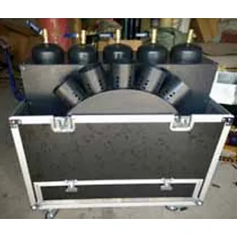 Fan shape super color flame projectors 8 to 10meters height effect pyrotechnic machine