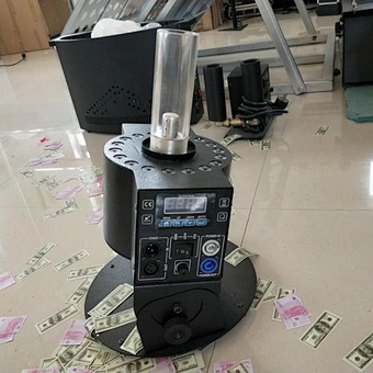 No noise Rotating LED CO2 jet with DMX control