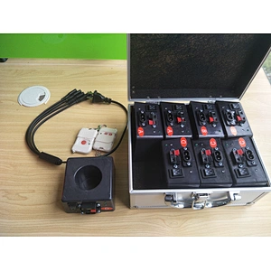 Very small size remote control firing systems for stage fountains