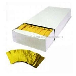 Golden metallic confetti