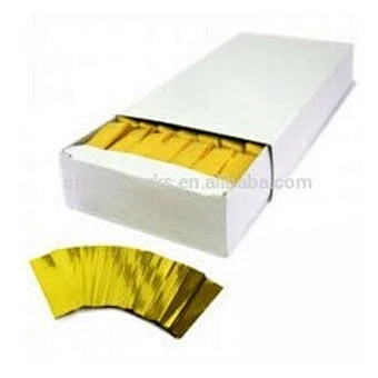 Golden metallic confetti