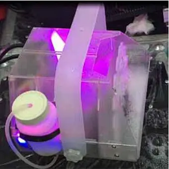 small changing color Led bubble and fog machine