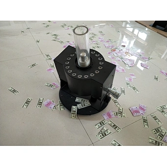No noise Rotating LED CO2 jet with DMX control