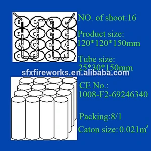 liuyang good quality 16 shots cake fireworks