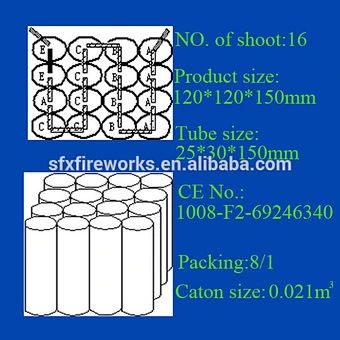 liuyang good quality 16 shots cake fireworks