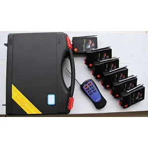 6cues, 6position / one remote controller, 6 receivers firing system. With sequence firing and volley firing function