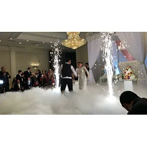 Reusable Remote and DMX control stage fountain machine spark machine stage fountain machine