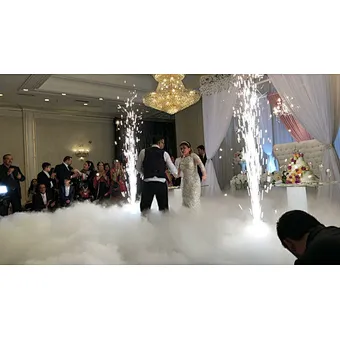 Reusable Remote and DMX control stage fountain machine spark machine stage fountain machine