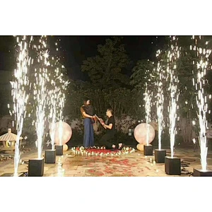 Reusable Remote and DMX control stage fountain machine spark machine stage fountain machine