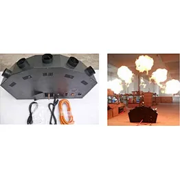 Approved CE 5 colors Fan shape flame projectors