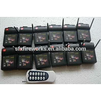 firing system 12 cues, 12 position one remote controller firing system.