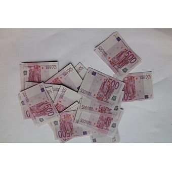 500 Euro  paper  confett  for  confetti cannon