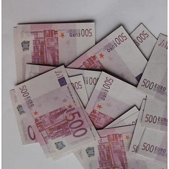 500 Euro  paper  confett  for  confetti cannon
