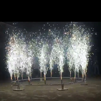 SFX Celebration Remote control for wedding and first dance 360 degree spinning indoor fireworks firing systems