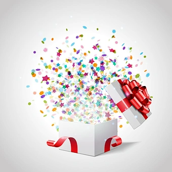 Festival celebration birthday celebration party celebration surprise box confetti
