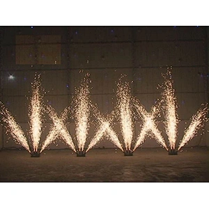 firework machine Fan shape double rows remote control cold pyrotechnic machine cold pyro fountain firework firing system