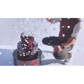 2020 new birthday cake party paper CONFETTI MACHINE for birthday stage special effect wedding celebration party supplies