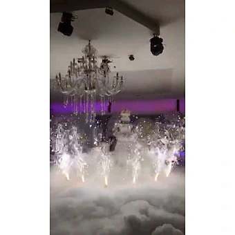 SF2019-011 Remote control 360degree spinning indoor fireworks firing systems