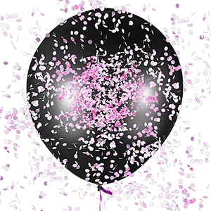it's a girl 36inch Custom Giant Black Gender Reveal Balloon Confetti For Baby Shower Party Decorations