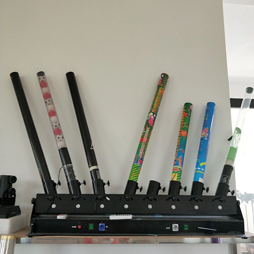 8shots electronic confetti launching systems with power corn plug
