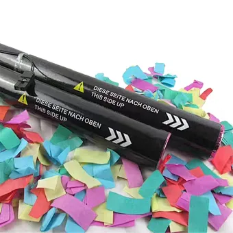 flameproof colorfast white spiral confetti