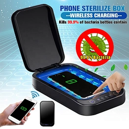Automatic Cell Cleaner Cellphone Uv Sanitizer Multi-function Mobile Phone Mask Portable Uvc Air Sterilizer Disinfection Box