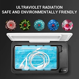 Automatic Cell Cleaner Cellphone Uv Sanitizer Multi-function Mobile Phone Mask Portable Uvc Air Sterilizer Disinfection Box