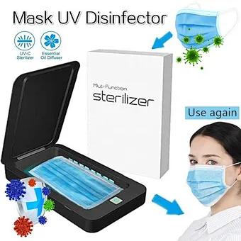 Portable Uv Light Phone Sterilizer Box Disinfecting Lamp Ultraviolet Machine Disinfection For Mask Keys Mobile