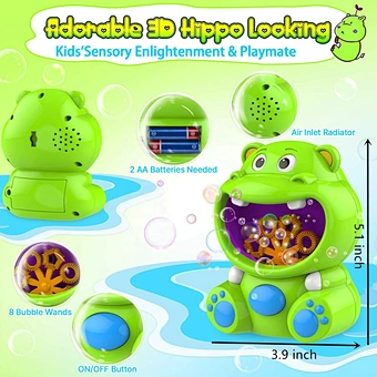 Mini Outdoor Toy Small Kids Blow For Children Electric Automatic Plastic Blower Summer Popular Party Bubble Machine