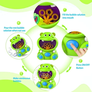 Mini Outdoor Toy Small Kids Blow For Children Electric Automatic Plastic Blower Summer Popular Party Bubble Machine