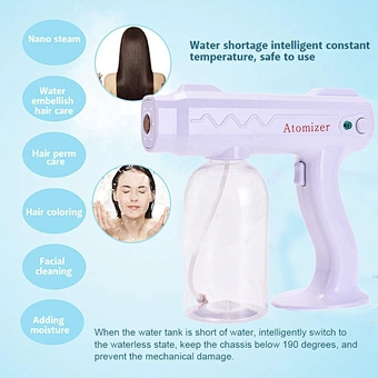Gun Disinfectant Sprayer Handheld Nano Steam Sterilization Nebulizers Wireless Portable Disinfection Atomization Spray Machine