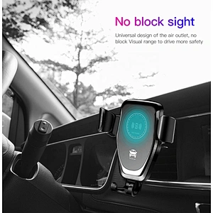 Gravity Xiaomi Phone Baseus Qi For Holder Amazon Automatic Clamp Magnetic Sensor Stand Smart Car Mount Wireless Charger