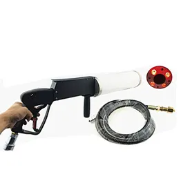 Handhold RGB 3In 1 LED Co2 Gun DJ Lights 3Meter Hose CO2 Jet Machine DMX Stage Effect Machine Shoot Distance 8-10Meter