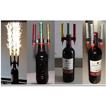 Triple Fountain Candles Clip for champagne  wine and beer