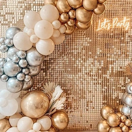 Air Active Wedding Event Theme Party Decoration Tile Photography Background Prop Backdrop Sign Glitter Sequin Shimmer Wall Panel