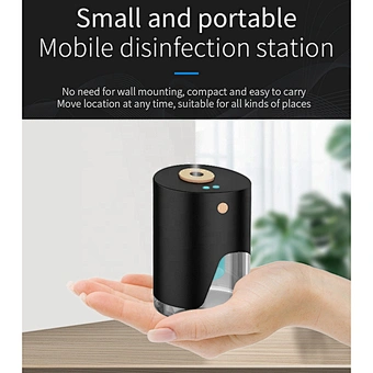 100ML Automatic Alcohol Dispenser USB Charging Induction Alcohol Spray Sanitizer Disinfection Sprayer Touchless Dispenser